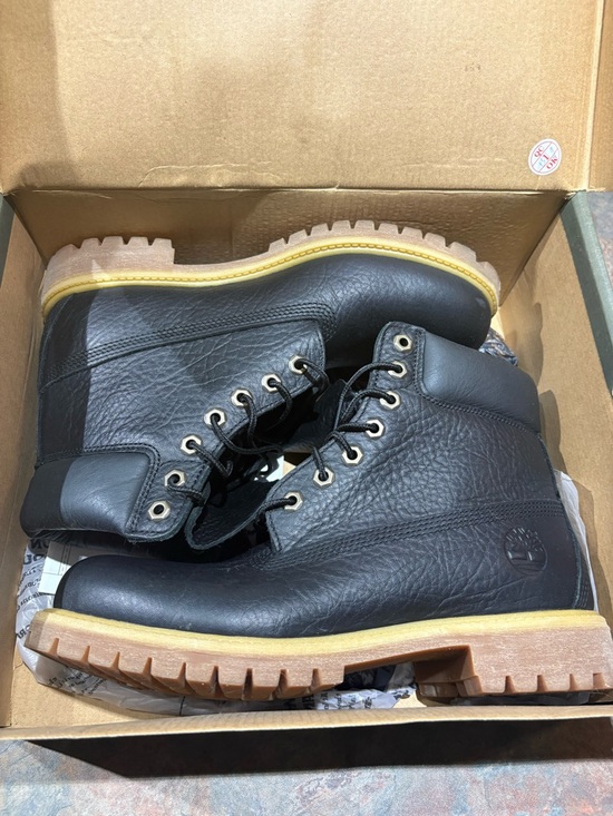 Timberland Other - Timberland Black Leather Hiking-Style Boots with Tan Lug Sole